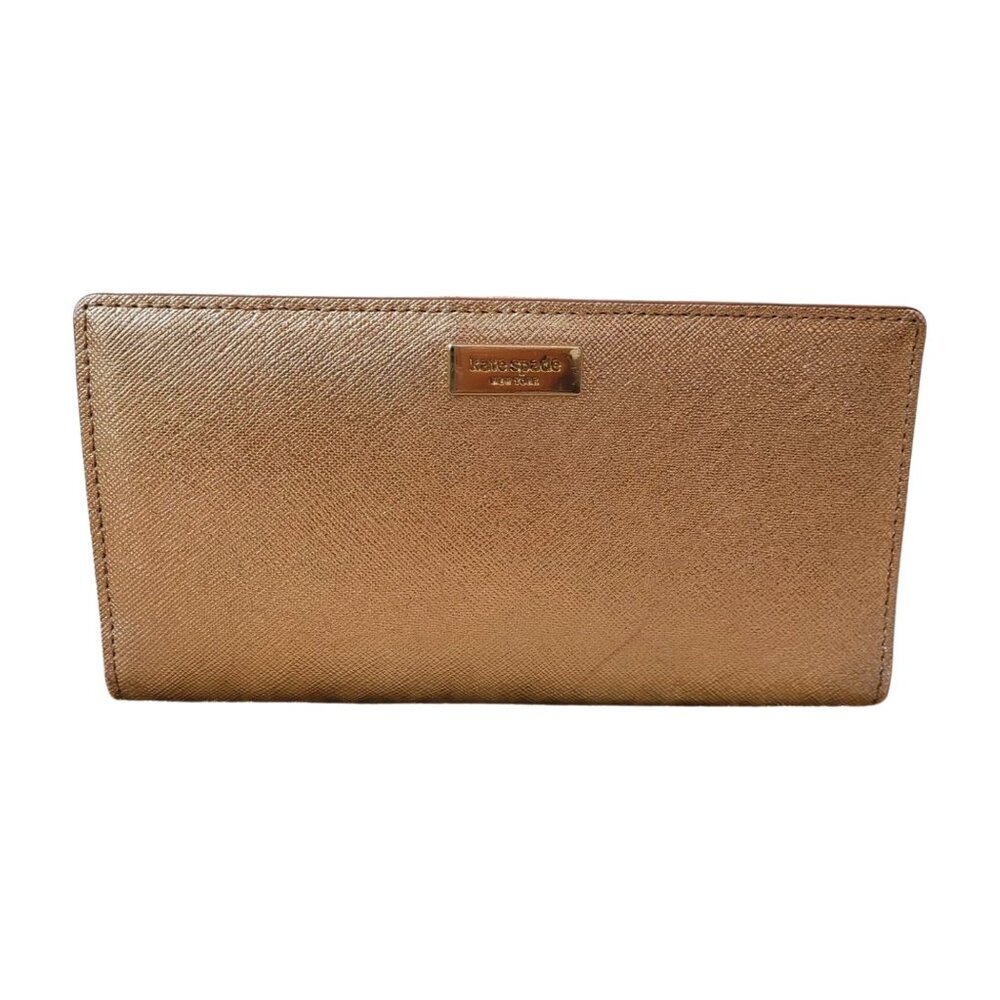 Kate Spade New York Slim Bifold Wallet Rose Gold - Picture 2 of 8